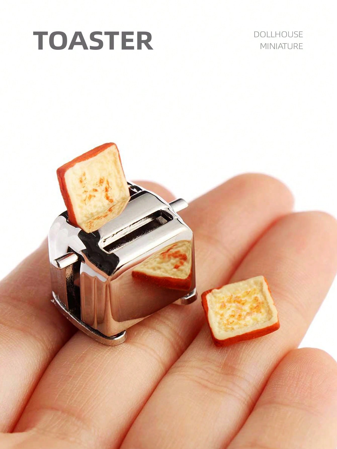 Kitchen Appliances In - 1:12 Dollhouse Miniature Toaster, Mini Simulation