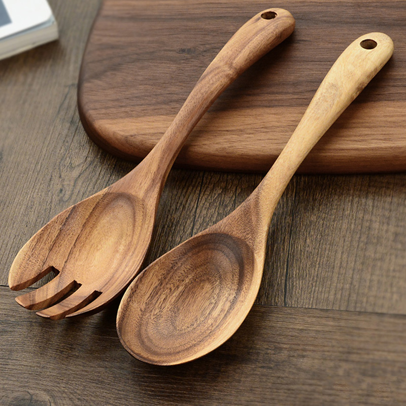 Kitchen Appliances Large - Wood Spoon Fork Large Soup Spoon