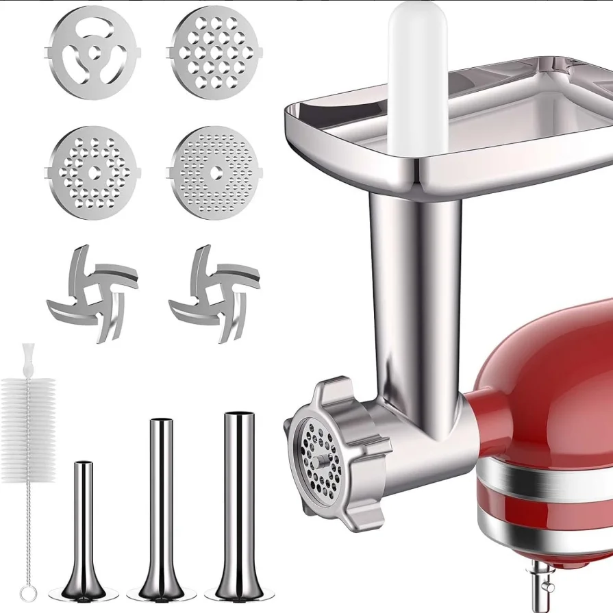 Meat Grinder Attachment - For KitchenAid Meat Grinder Blades Attachment