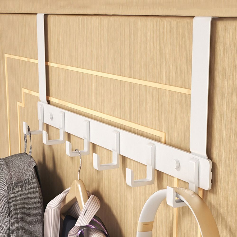Kitchen Appliances Rack - Hooks Over The Door 6 Hooks