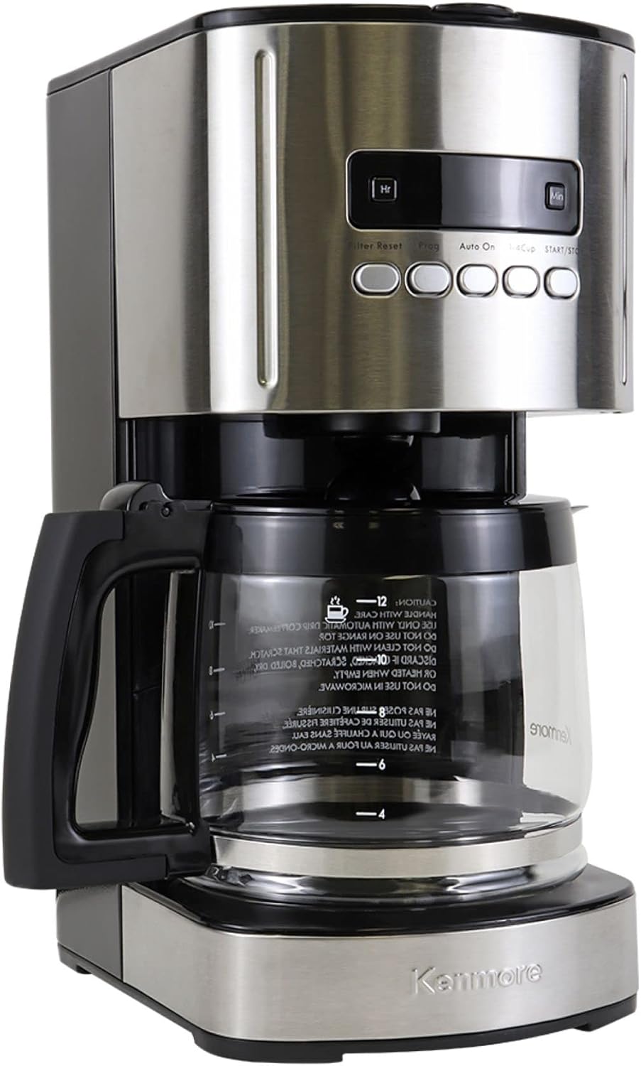 Kitchen Appliances Large - 12 Cup Programmable Coffee Maker Glass