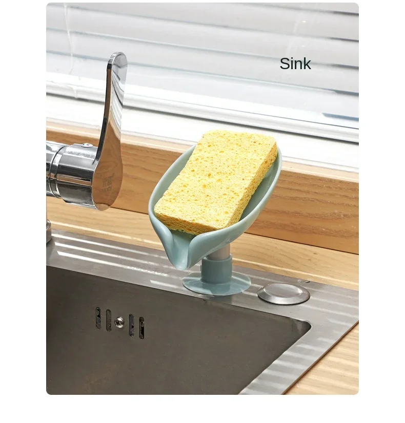 Drain Soap Holder Leaf Shape S - Kitchen Appliances Rack recensione e prezzo