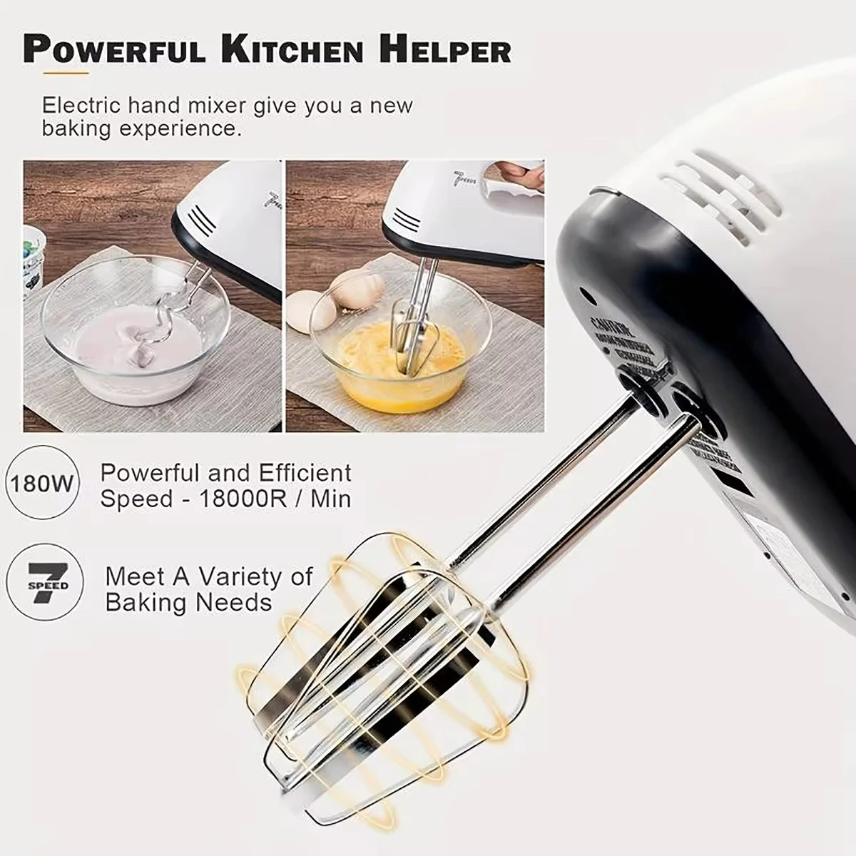7-Speed Handheld Electric Egg  - Kitchen Appliances Integrated recensione e prezzo