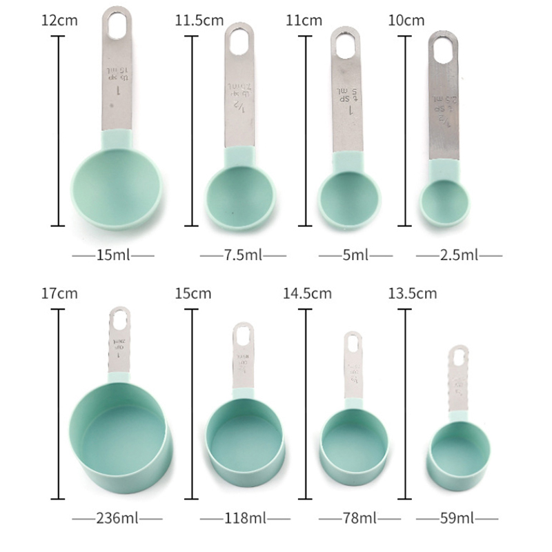 8PCS Measuring Cups Spoons Set - Kitchen Appliances Set recensione e prezzo