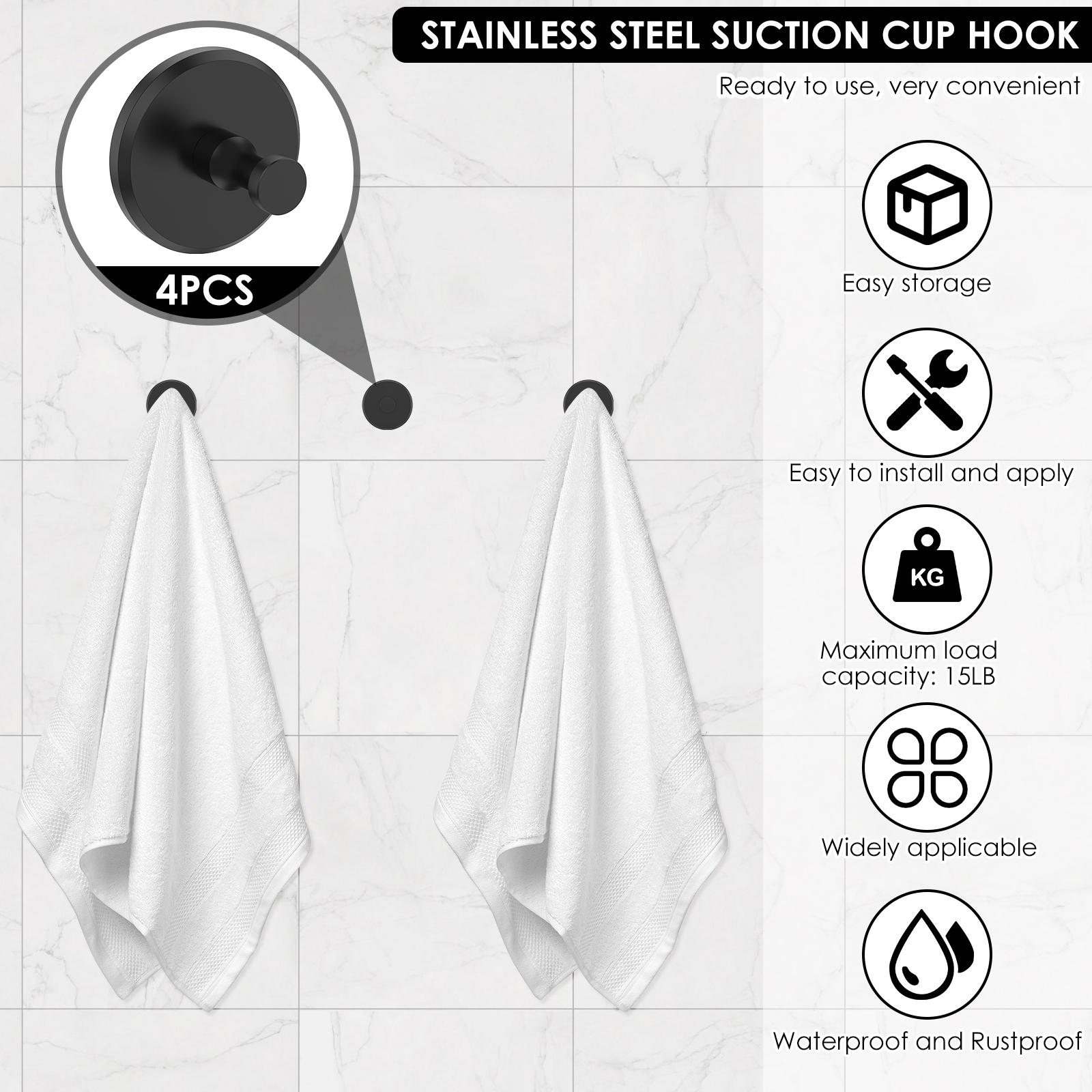 2/6Pcs Stainless Steel Suction - Kitchen Appliances Rack recensione e prezzo