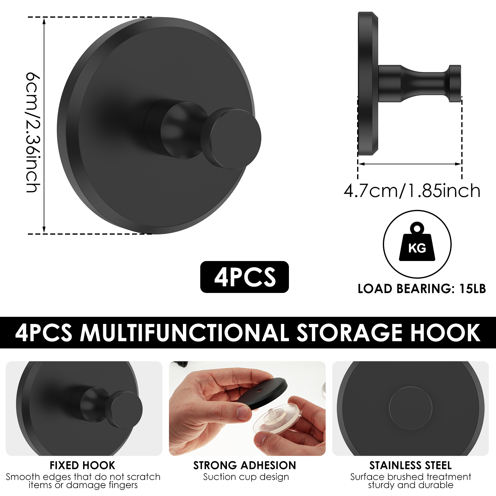 2/6Pcs Stainless Steel Suction - Kitchen Appliances Rack recensione e prezzo
