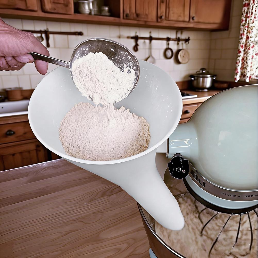 Spill Proof Flour Funnel for 5 - Kitchen Appliances Integrated recensione e prezzo