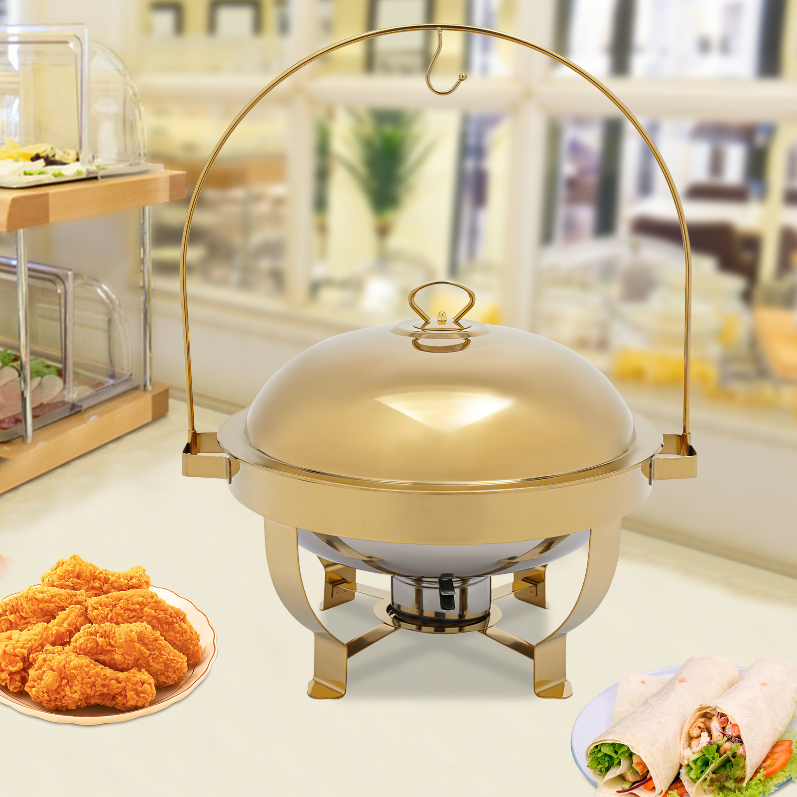 8L Gold Chafing Dish Buffet Se - Kitchen Appliances Set recensione e prezzo