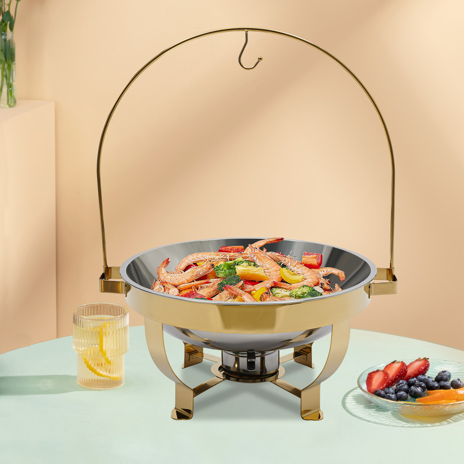 8L Gold Chafing Dish Buffet Se - Kitchen Appliances Set recensione e prezzo