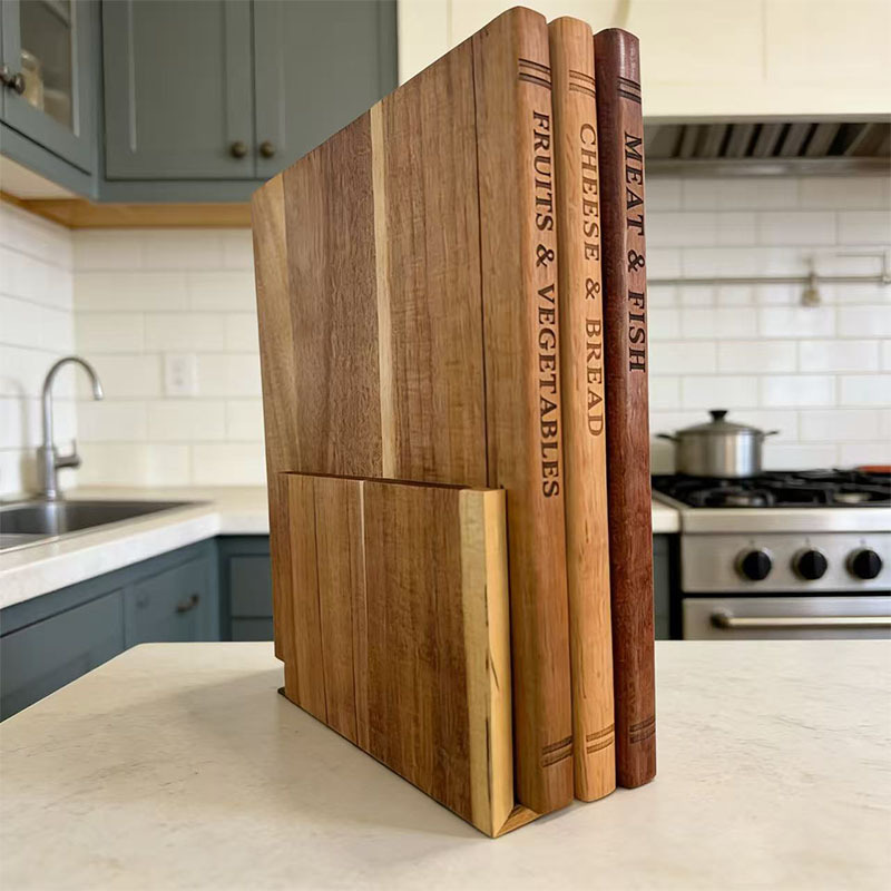 3-Piece Set Wooden Book-Shaped - Kitchen Appliances Set recensione e prezzo