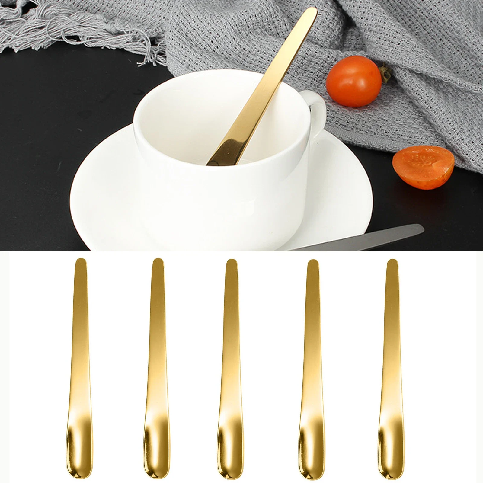 5PCS Coffee Spoon Stainless St - Kitchen Appliances Integrated recensione e prezzo