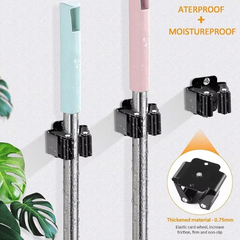 1-10Pcs Mop Broom Holder Wall  - Kitchen Appliances Rack recensione e prezzo