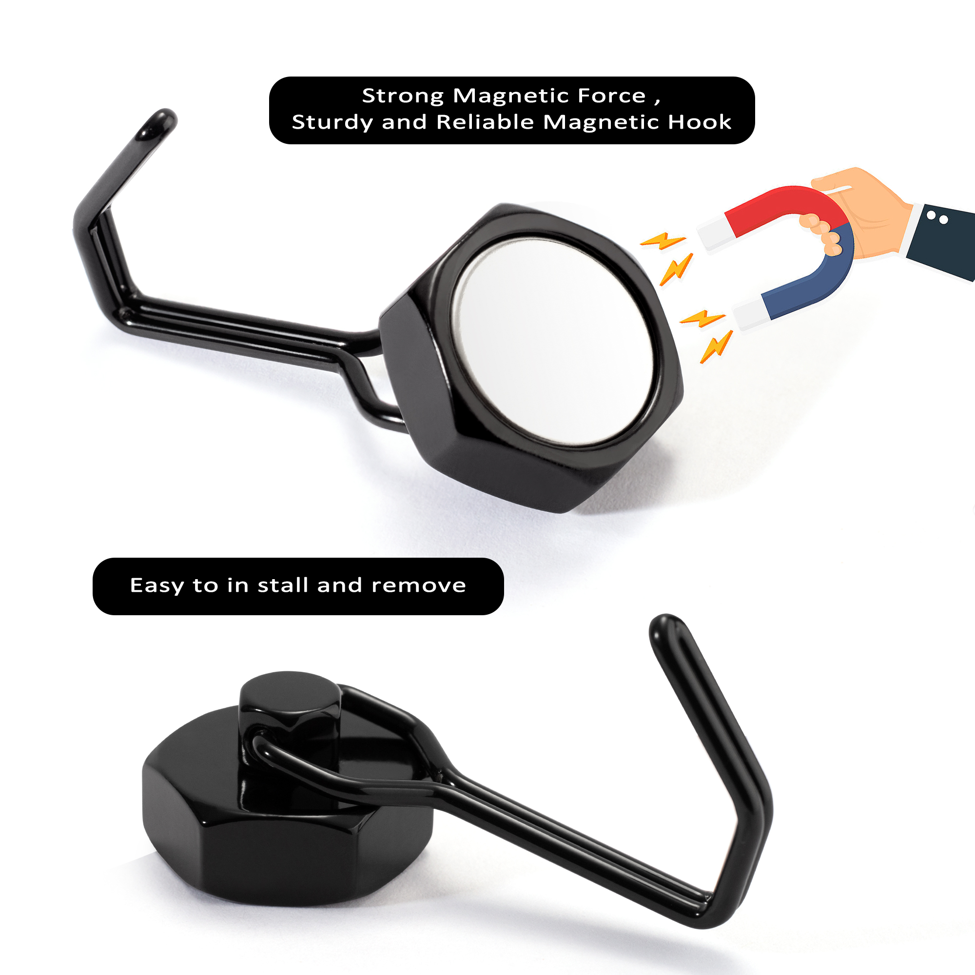2PCS Strong Magnetic Hooks Sto - Kitchen Appliances Rack recensione e prezzo