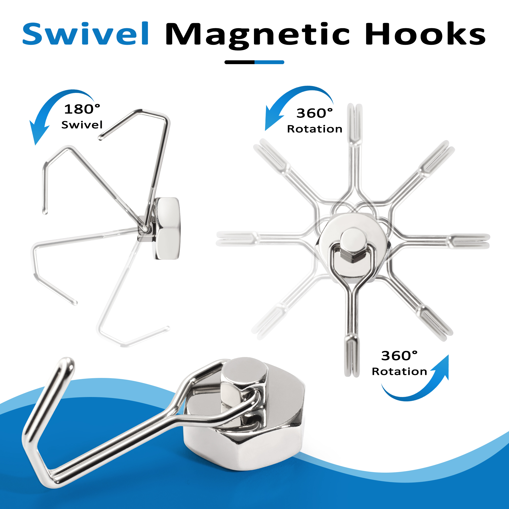 2PCS Strong Magnetic Hooks Sto - Kitchen Appliances Rack recensione e prezzo