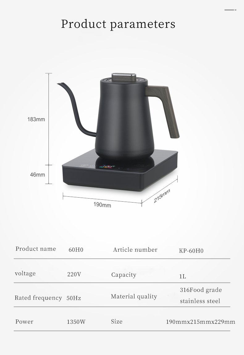 HK-60H0 1.5L Gooseneck Electri - Electric Kettle Gooseneck recensione e prezzo