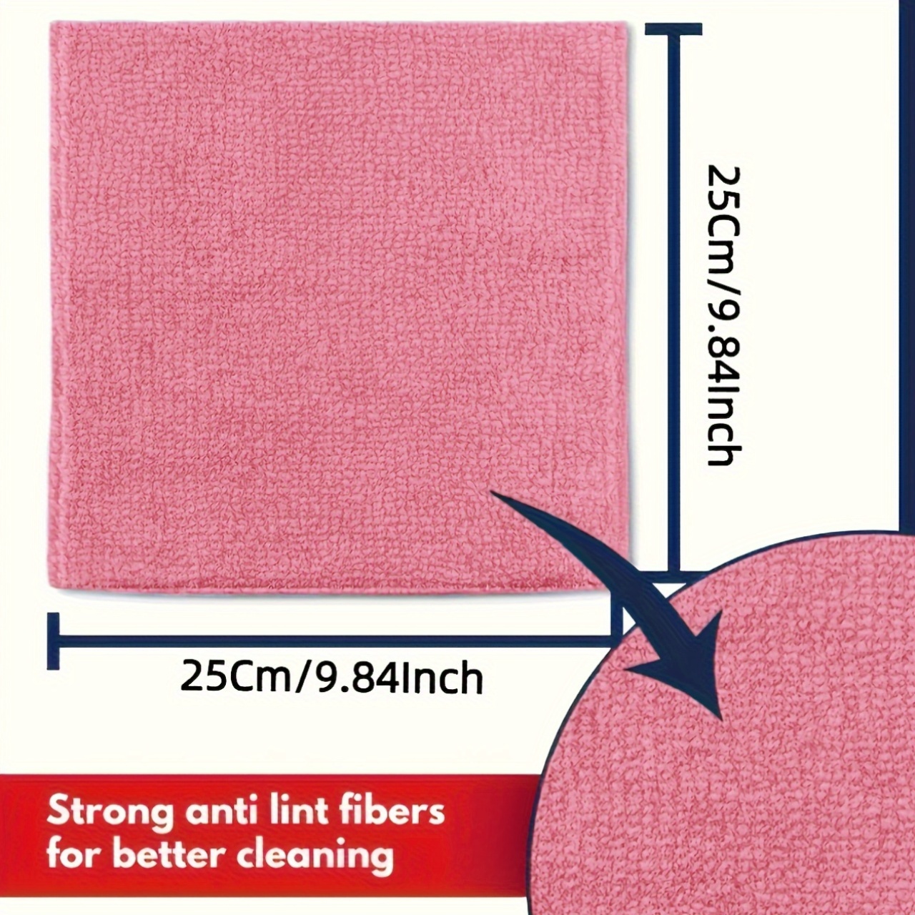 1-50Pcs Light Pink Microfiber  - Kitchen Appliances Set recensione e prezzo