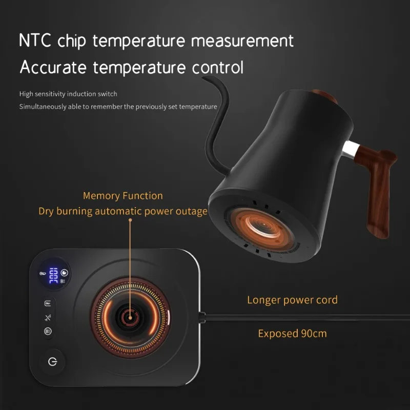 2026 New Smart Temperature Con - Electric Kettle Gooseneck recensione e prezzo