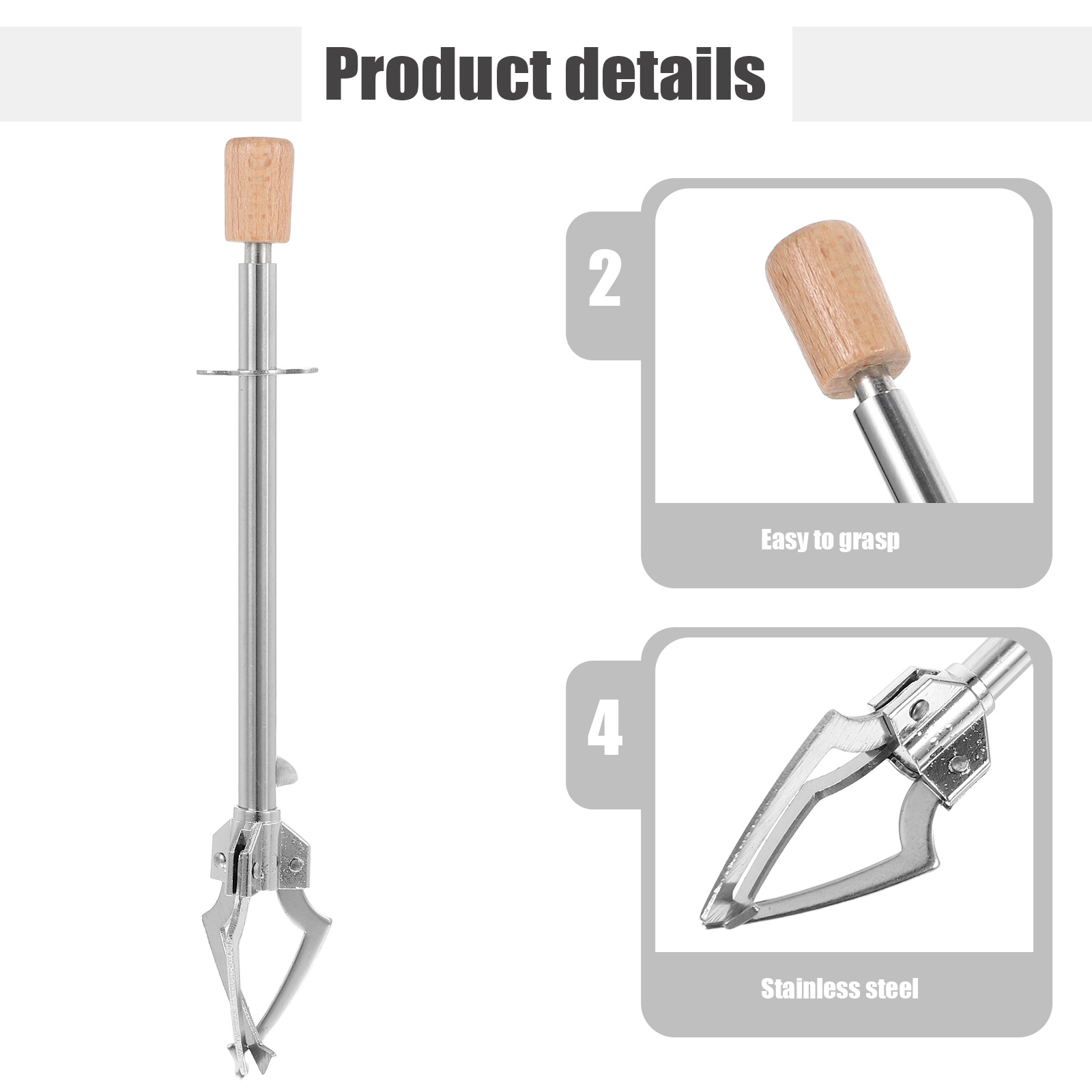 1pc Stainless Steel Food Tong  - Kitchen Appliances Rack recensione e prezzo