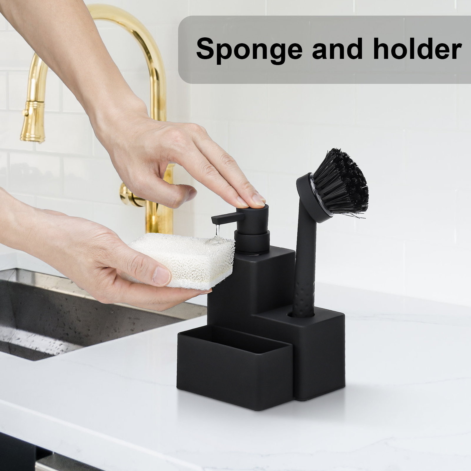 Modern Square Dish Soap Dispen - Kitchen Appliances Set recensione e prezzo