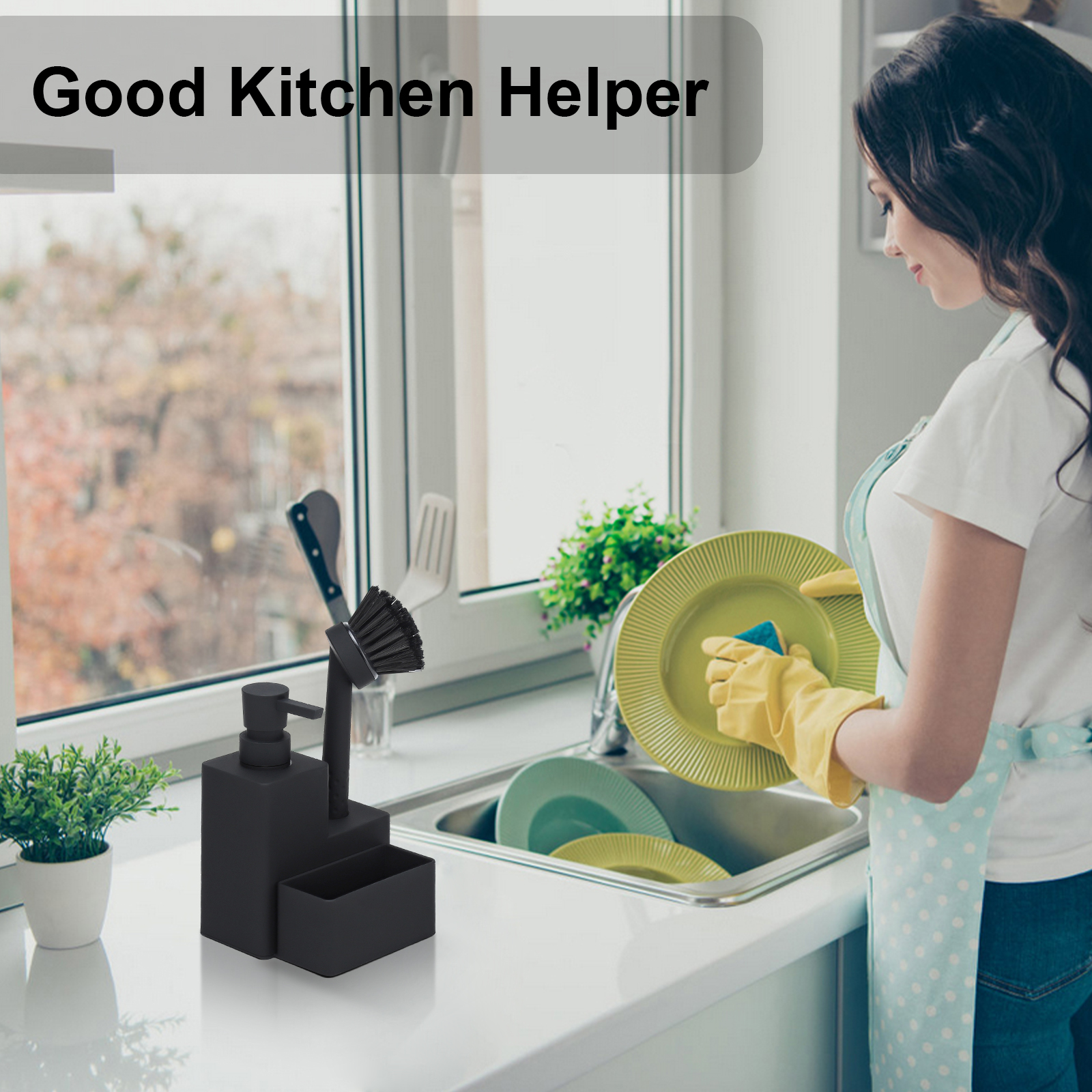 Modern Square Dish Soap Dispen - Kitchen Appliances Set recensione e prezzo