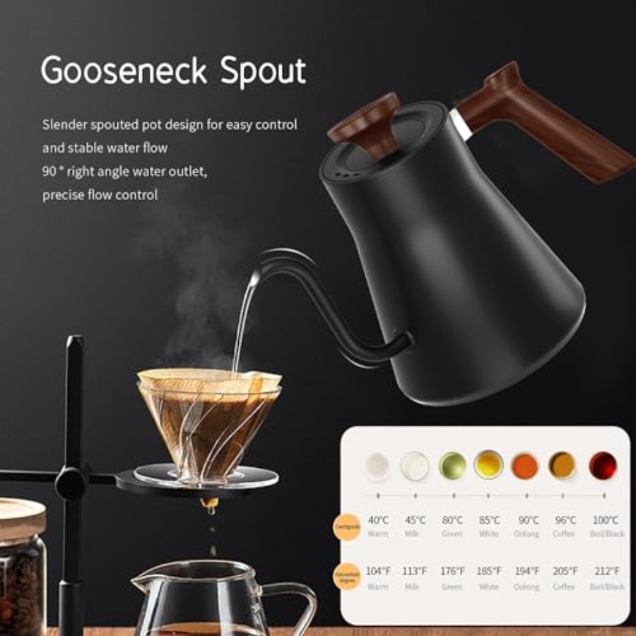 Electric Gooseneck Kettle with - Electric Kettle Gooseneck recensione e prezzo