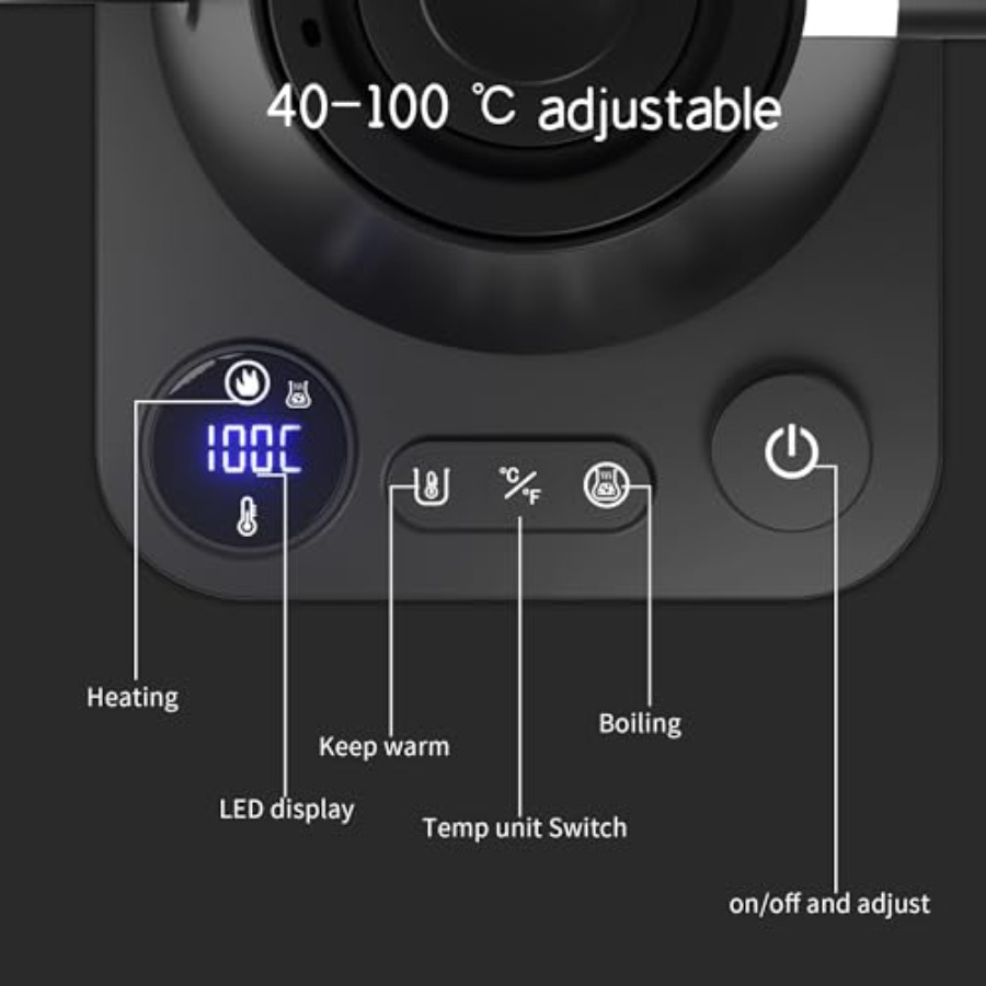 Electric Gooseneck Kettle with - Electric Kettle Gooseneck recensione e prezzo